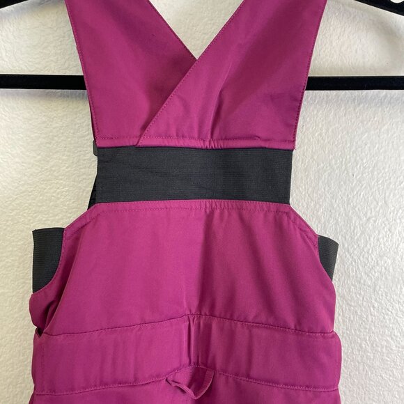 Roxy Kids Ski Snowboard Snow Bib Overalls T 4-5 Purple Dry Flight Technology - Picture 7 of 9